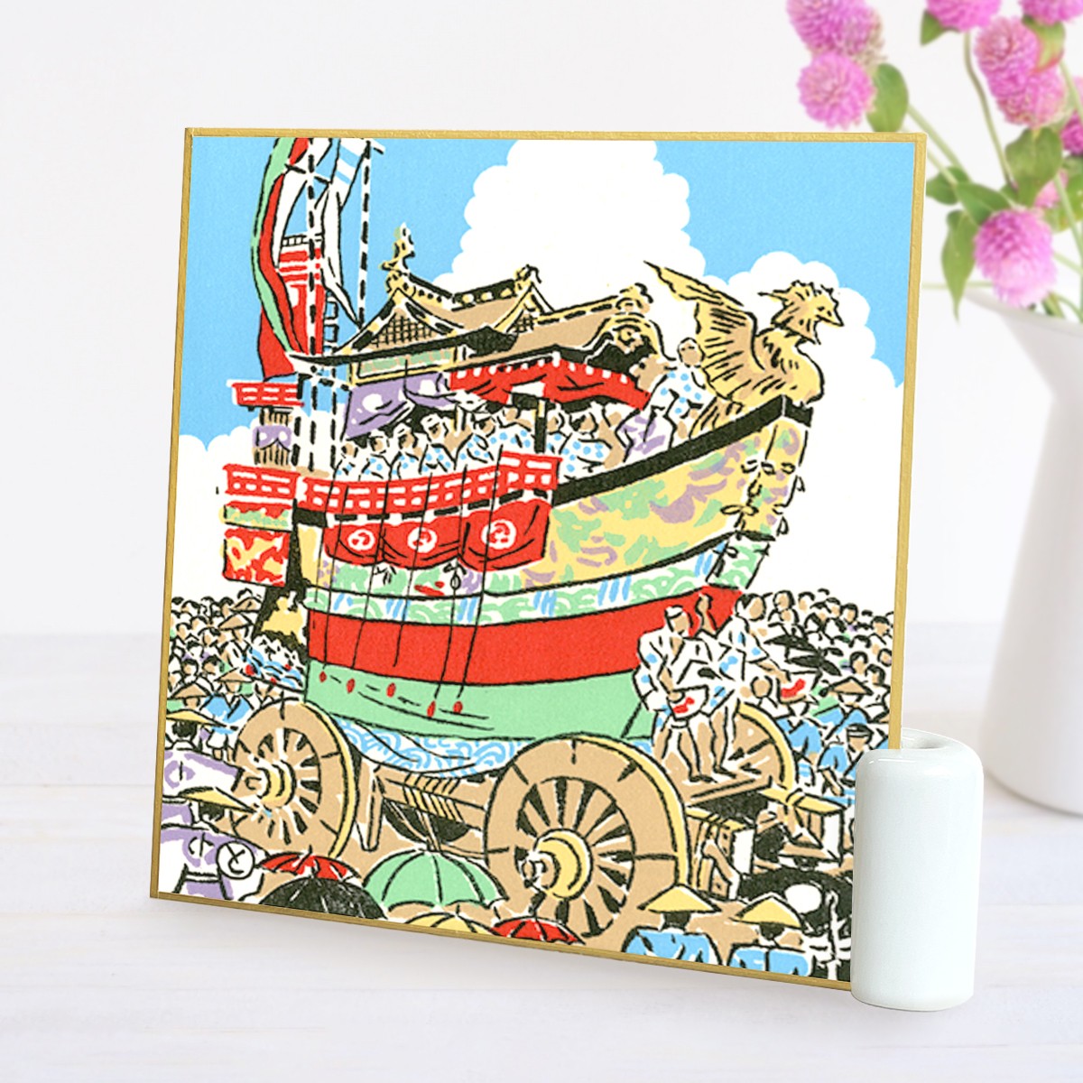 徳力版画 小色紙 船鉾（ま） 2枚目