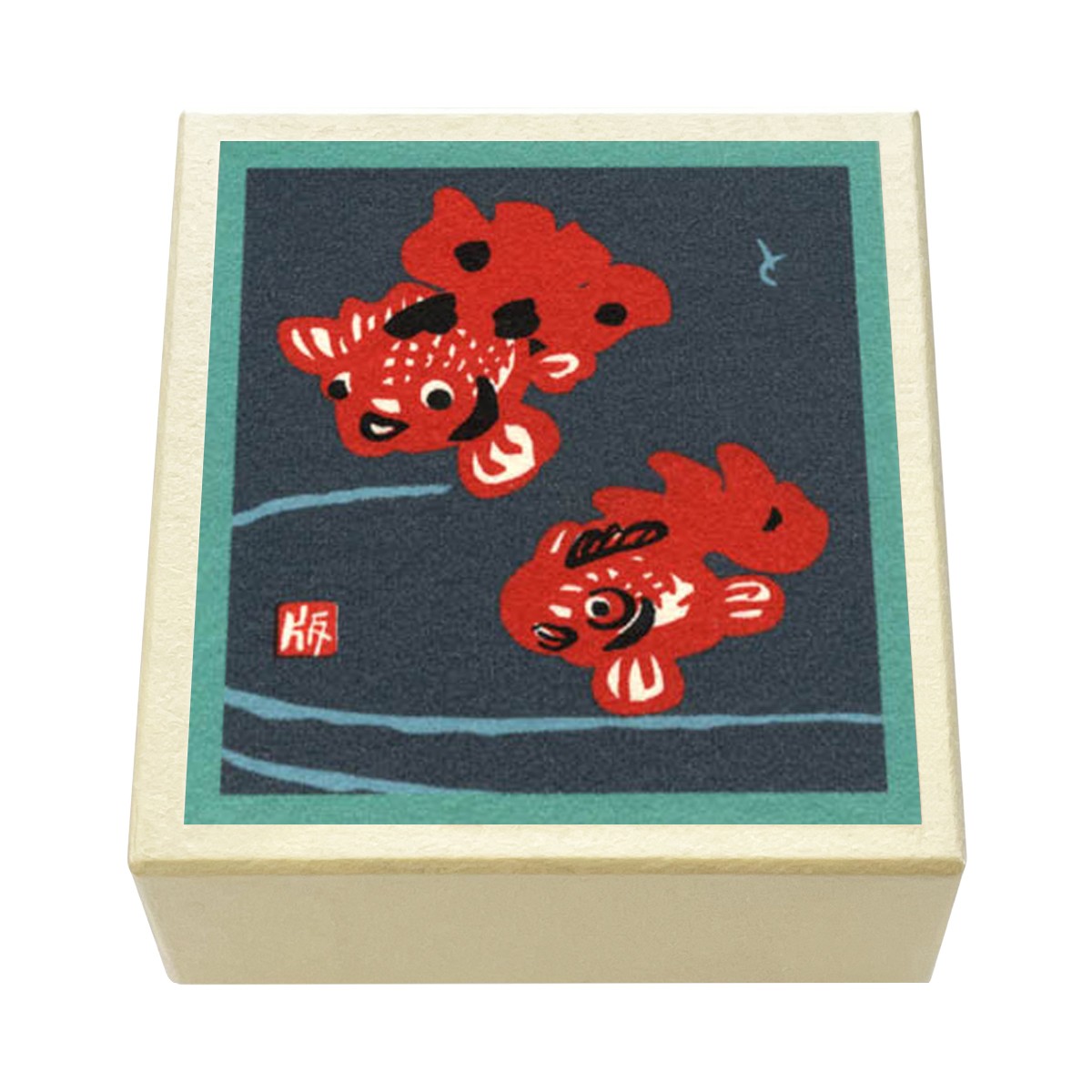 版画紙箱 おはこ 季節のおはこ 水無月・文月・葉月 夏 金魚