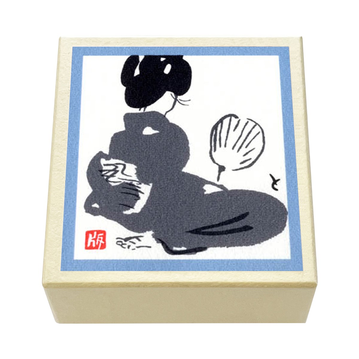 版画紙箱 おはこ 季節のおはこ 水無月・文月・葉月 夏 団扇