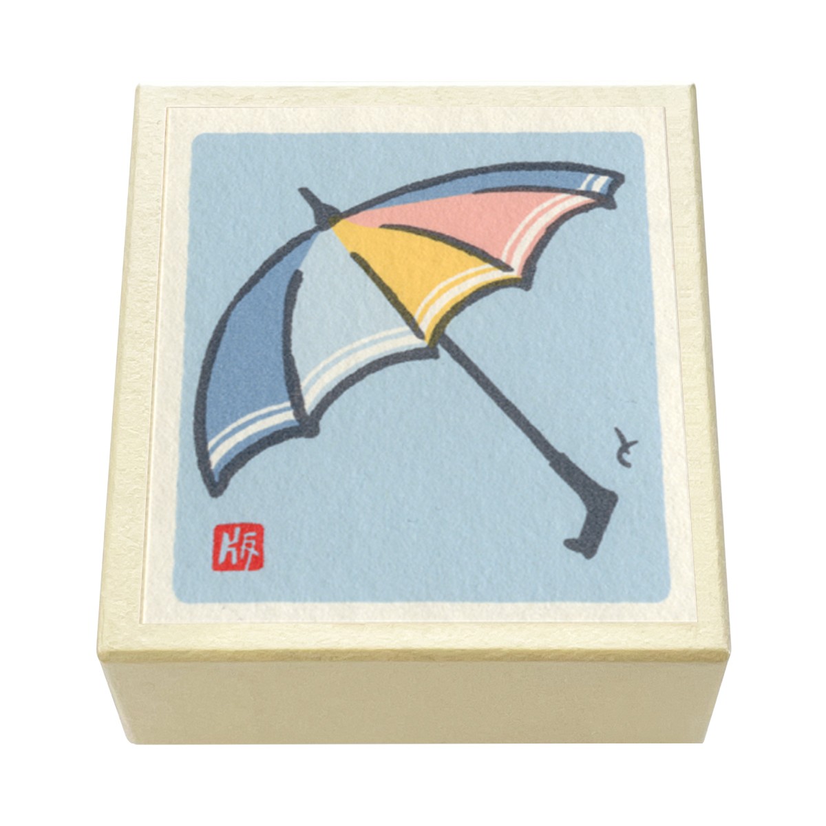 版画紙箱 おはこ 季節のおはこ 水無月・文月・葉月 夏 かさ