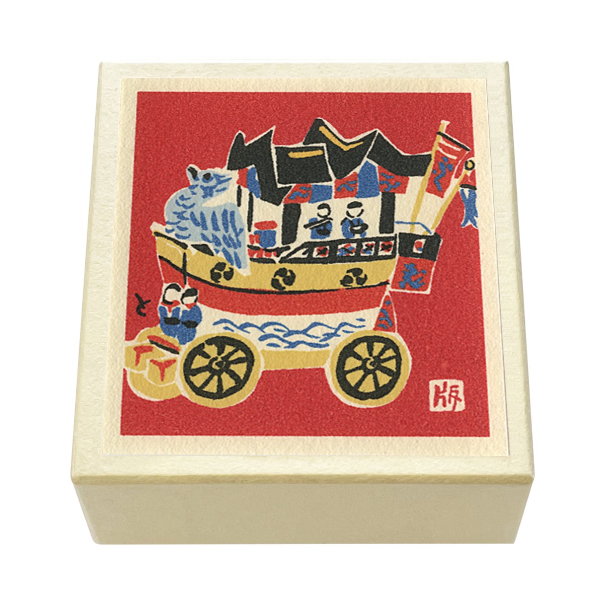 版画紙箱 おはこ 季節のおはこ 文月・葉月 祇園祭 船鉾人形