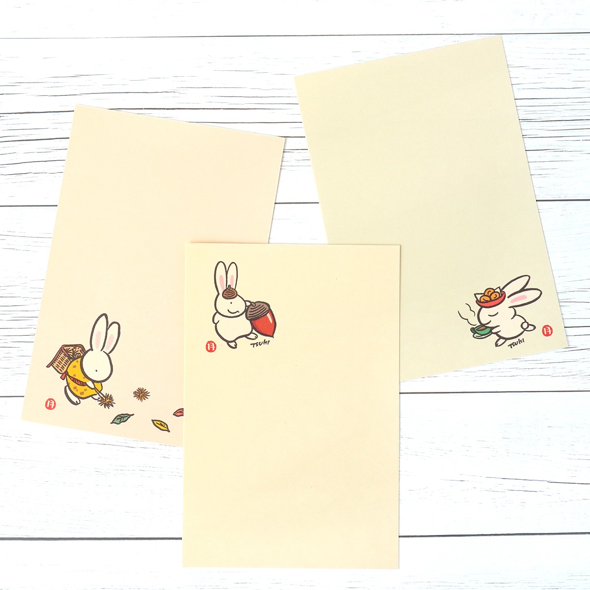 西村月 季節はがき 10月 一寸一服 3枚目
