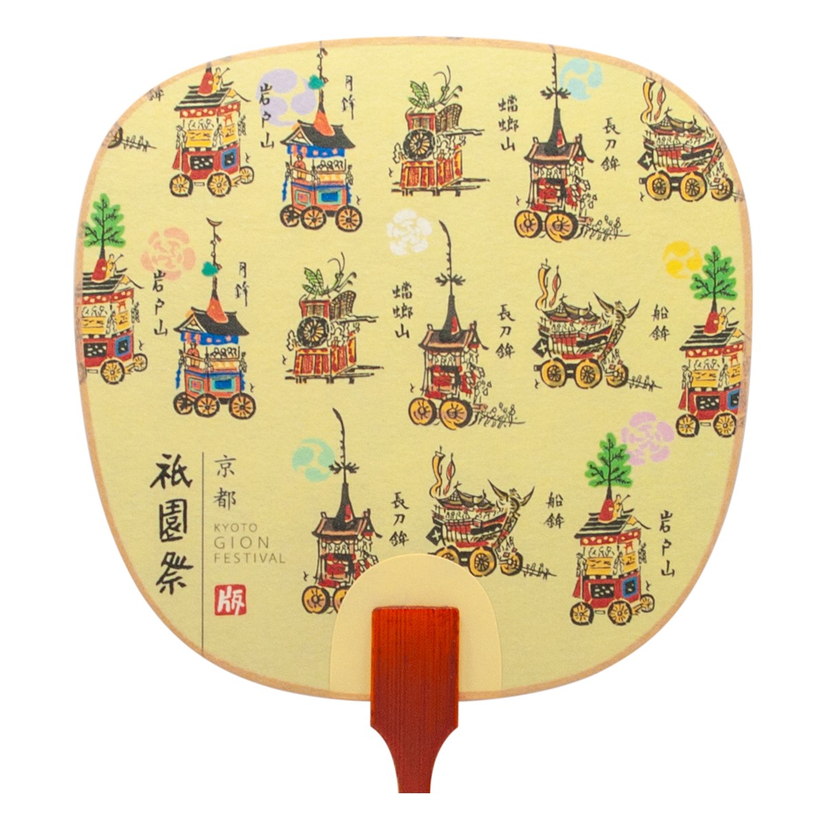 徳力版画 豆うちわ 祇園祭 鉾いろいろ