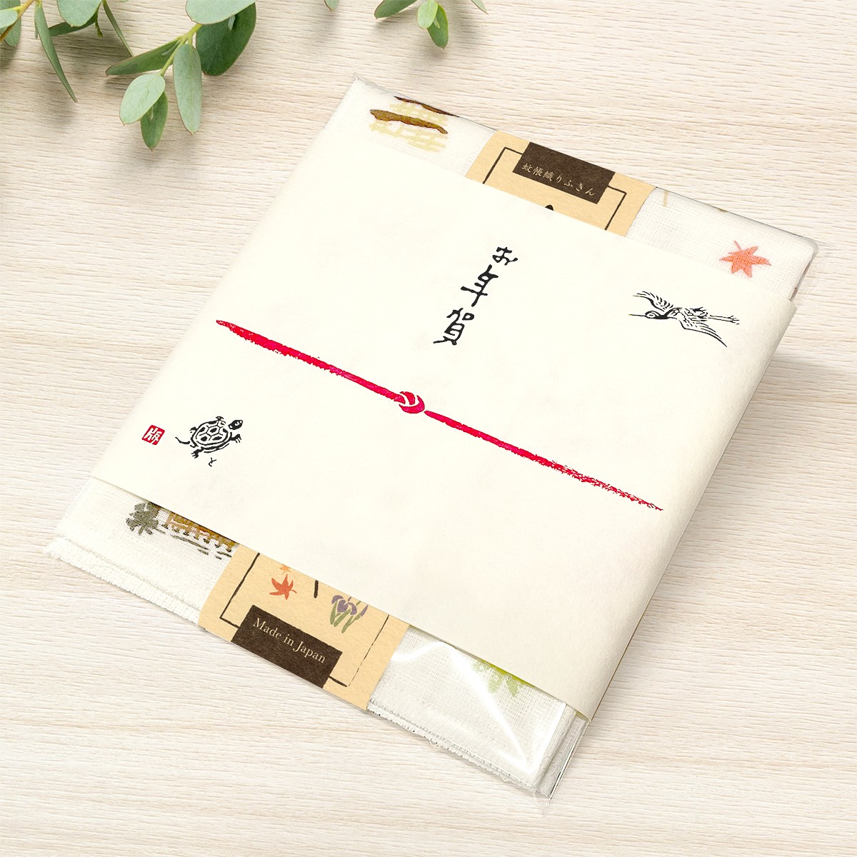 徳力版画 かや織りふきん ふく猫いろいろ 7枚目