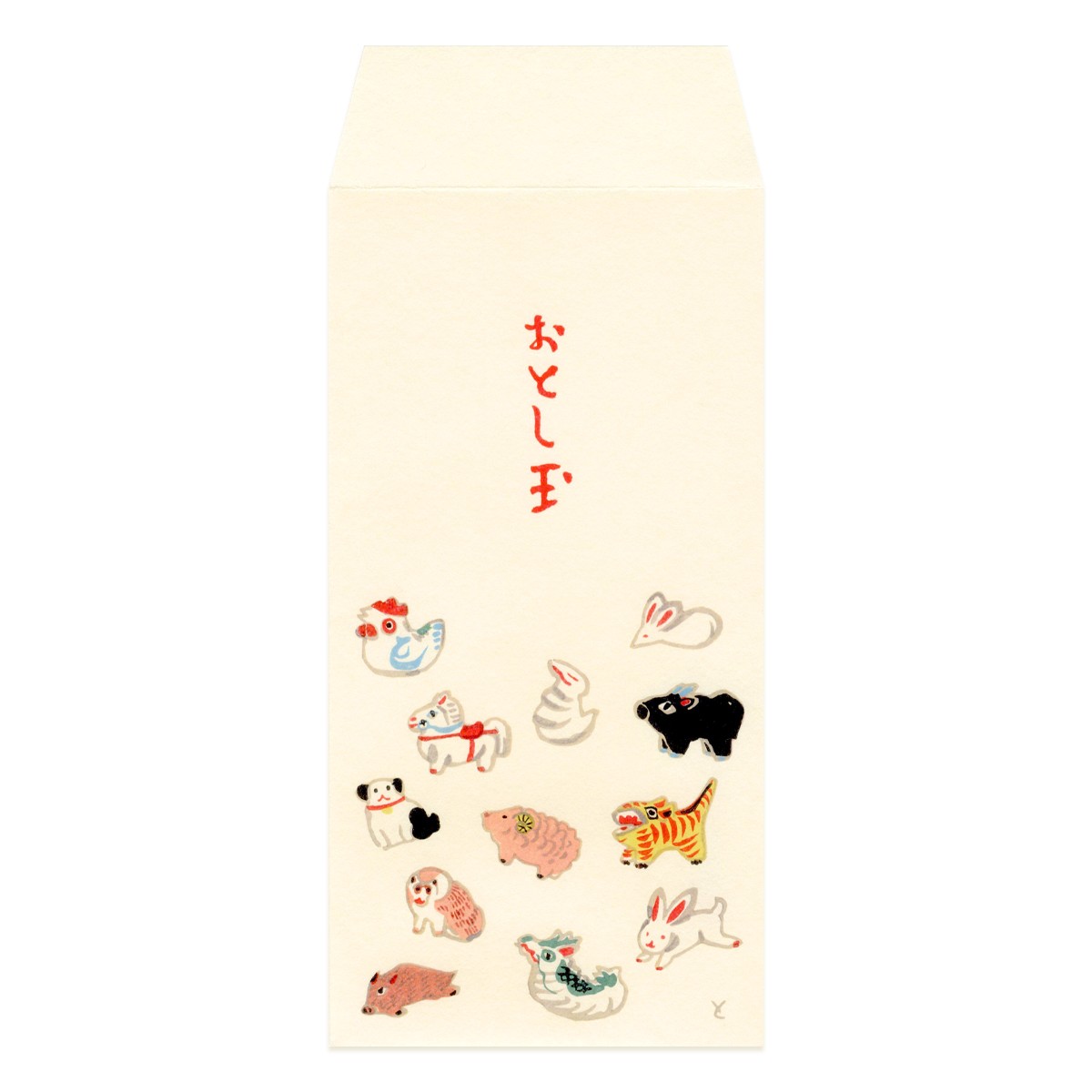 【正月や】大ぽち袋 干支 十二支づくし(3枚入)