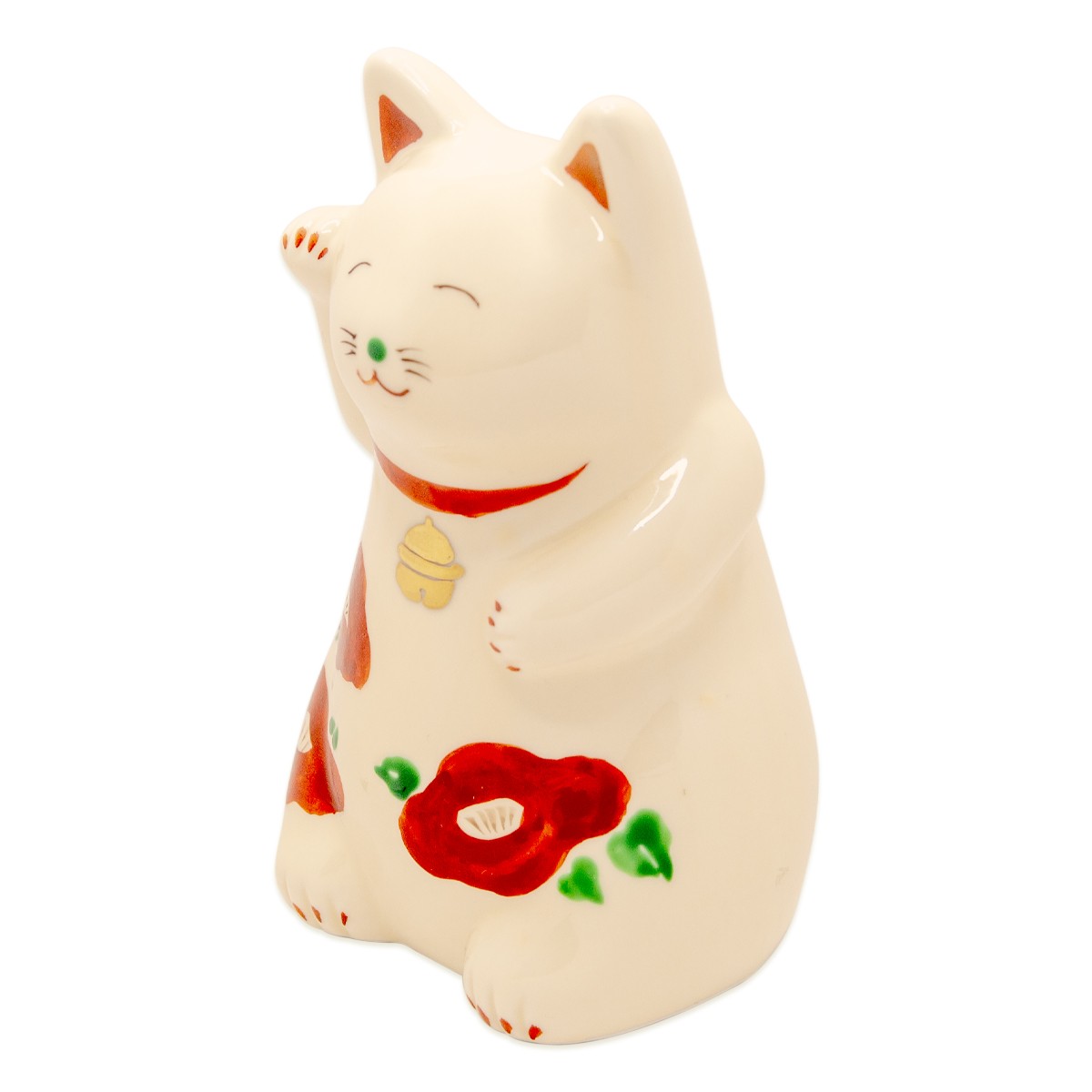 福ねこ(小)　仁清　椿 2枚目