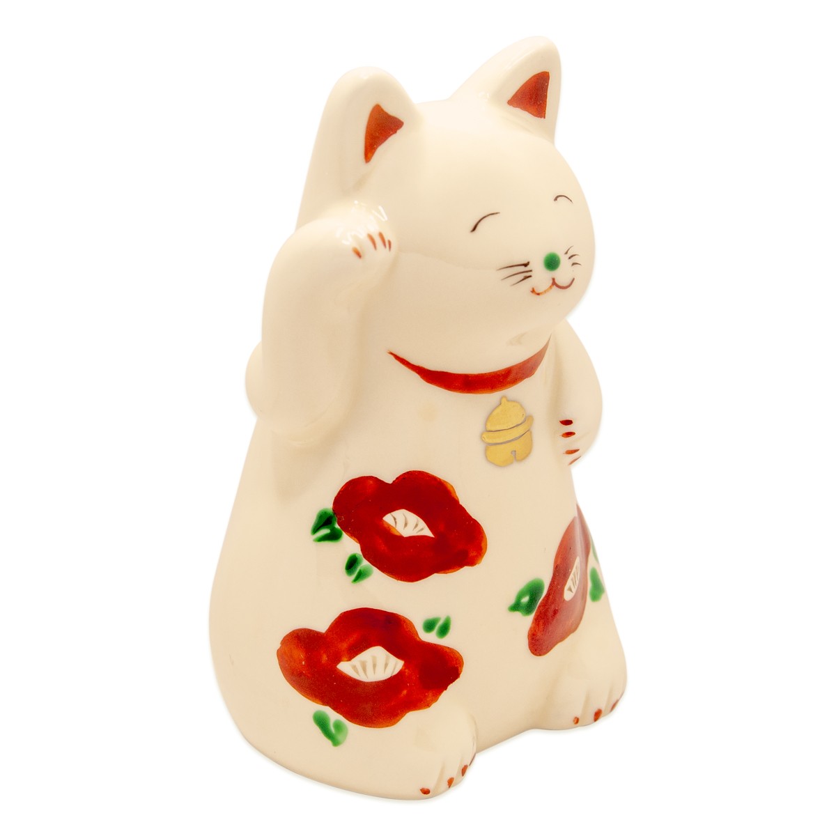 福ねこ(小)　仁清　椿 3枚目