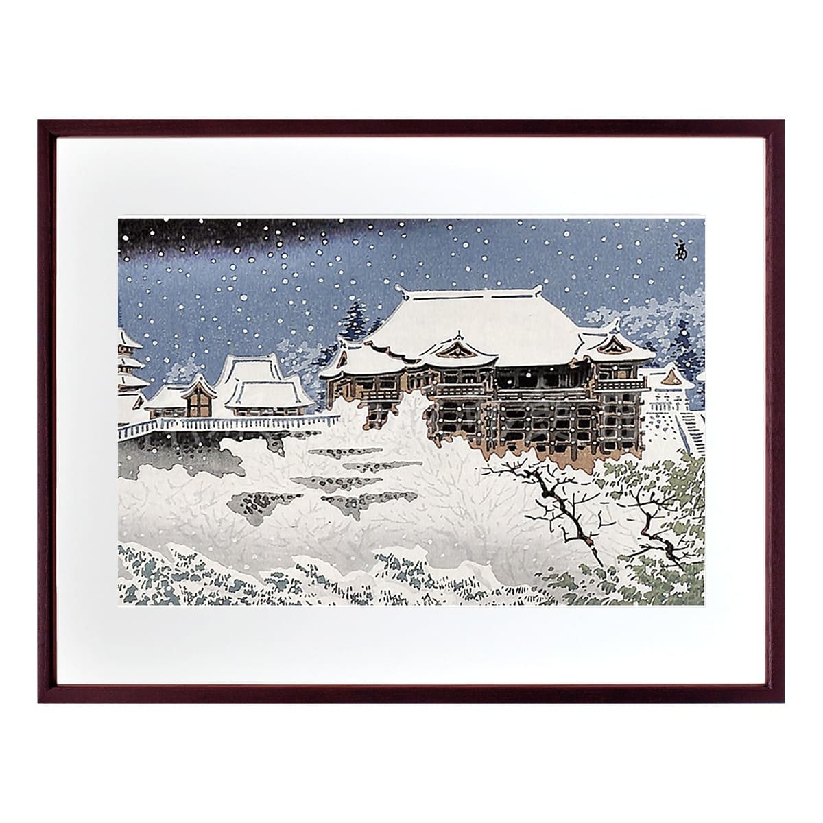 中判『1984-036 徳力富吉郎 木版画 中判 清水寺 雪』｜【公式