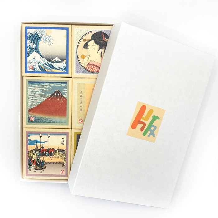 版画紙箱 おはこ 浮世絵 6個組ギフト箱入り 4枚目