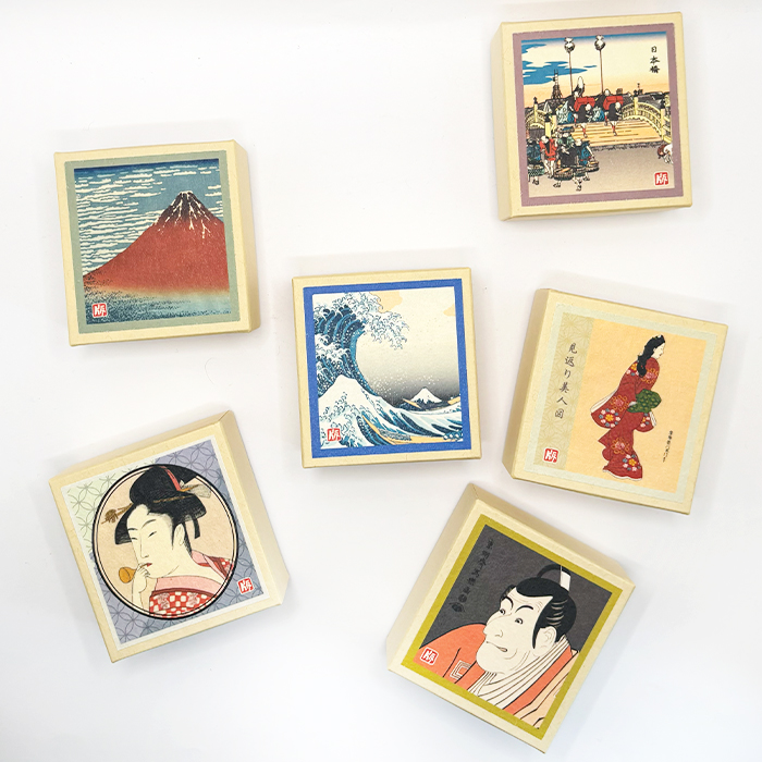 版画紙箱 おはこ 浮世絵 6個組ギフト箱入り 5枚目