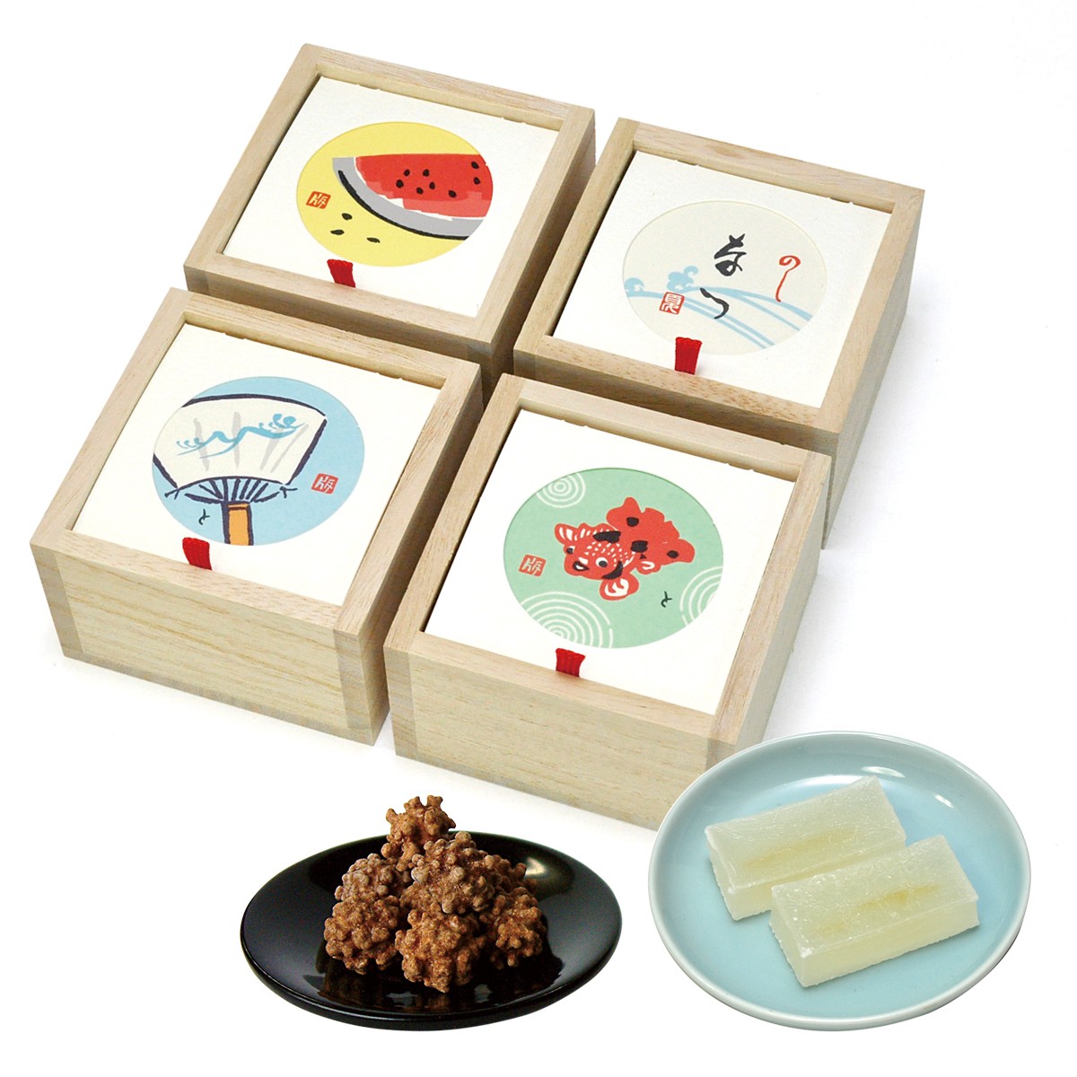 柚菓はくと黒こんぺい木箱4箱 詰め合わせ 2枚目