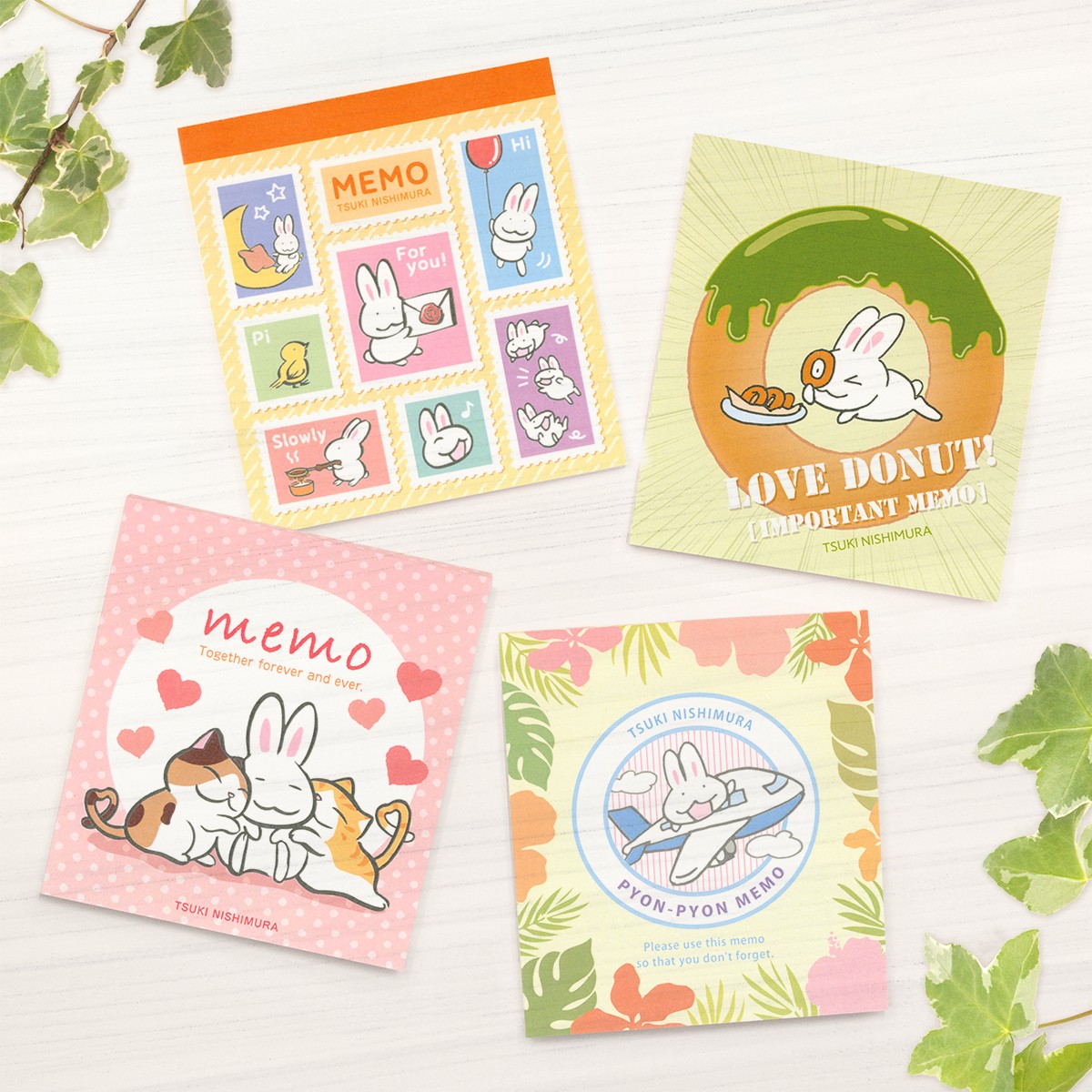 【新商品】西村月 スクエアメモパッド