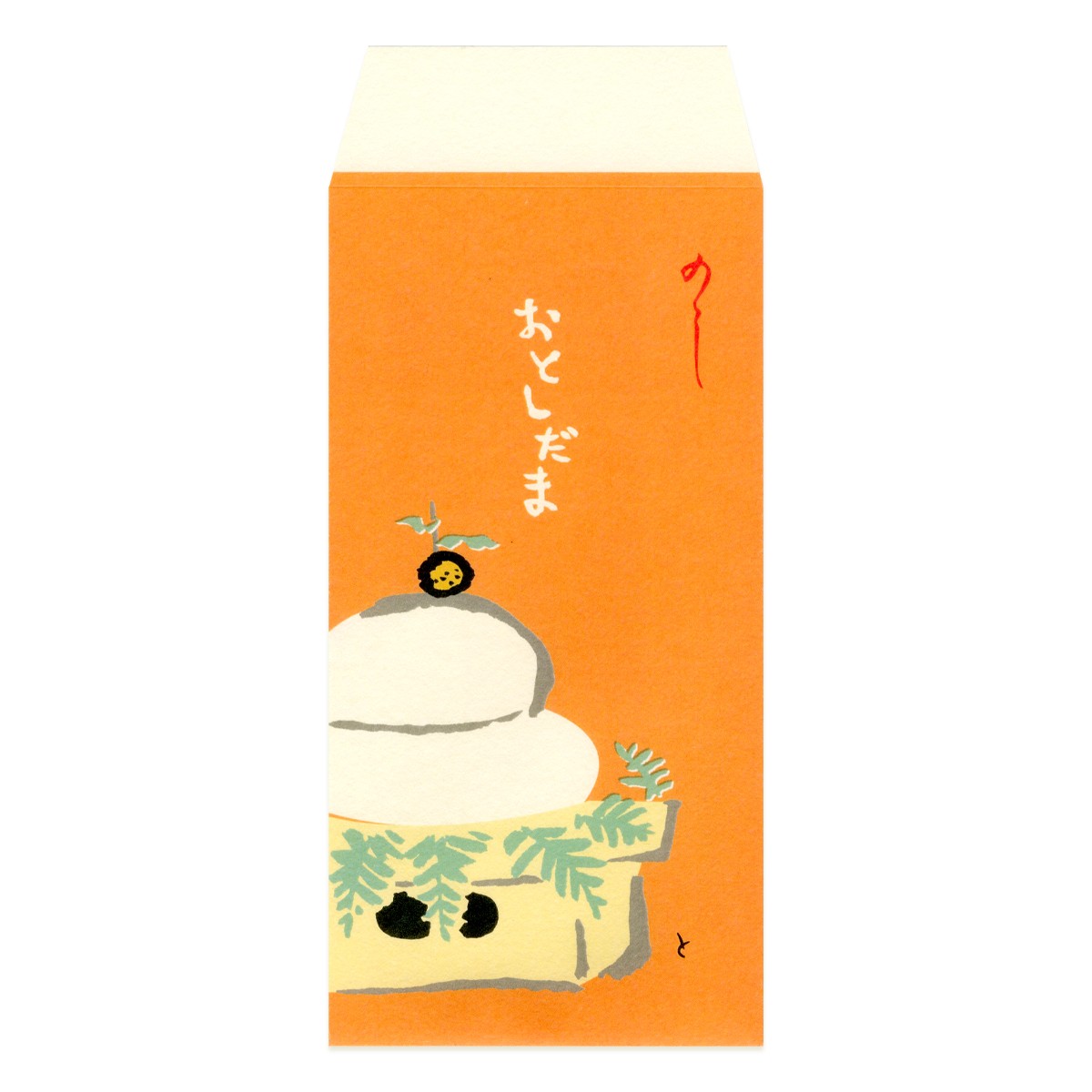 【正月や】大ぽち袋 正月 鏡餅［お年玉］（3枚入）