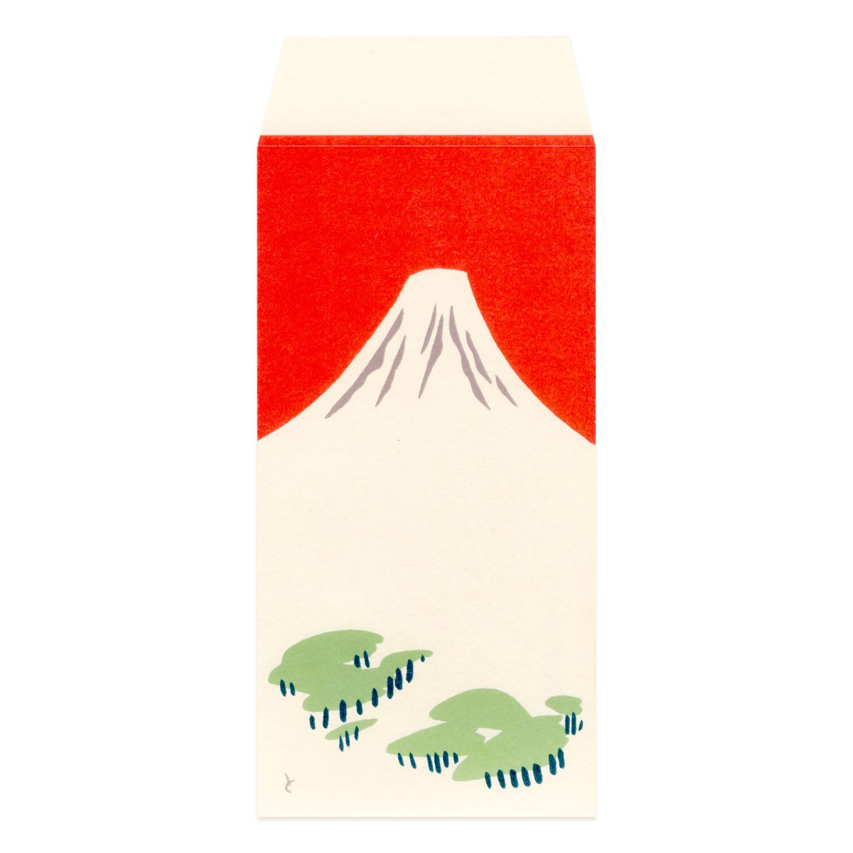 大ぽち袋 赤富士(3枚入)