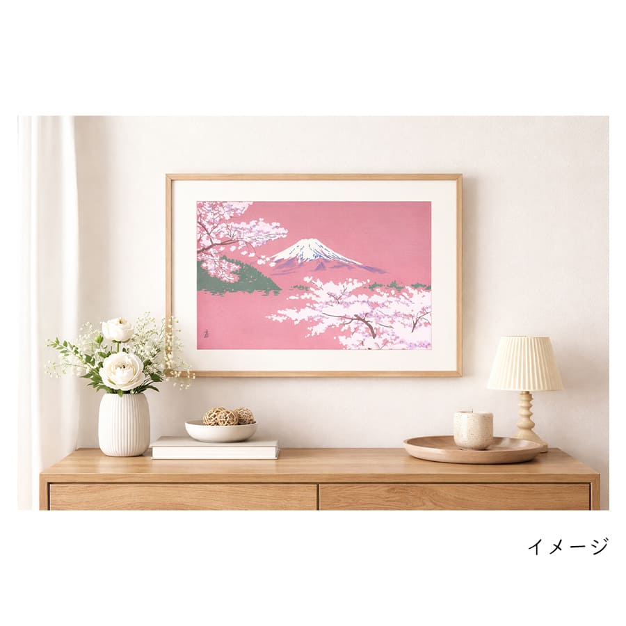 徳力富吉郎 木版画 中判 河口湖 3枚目