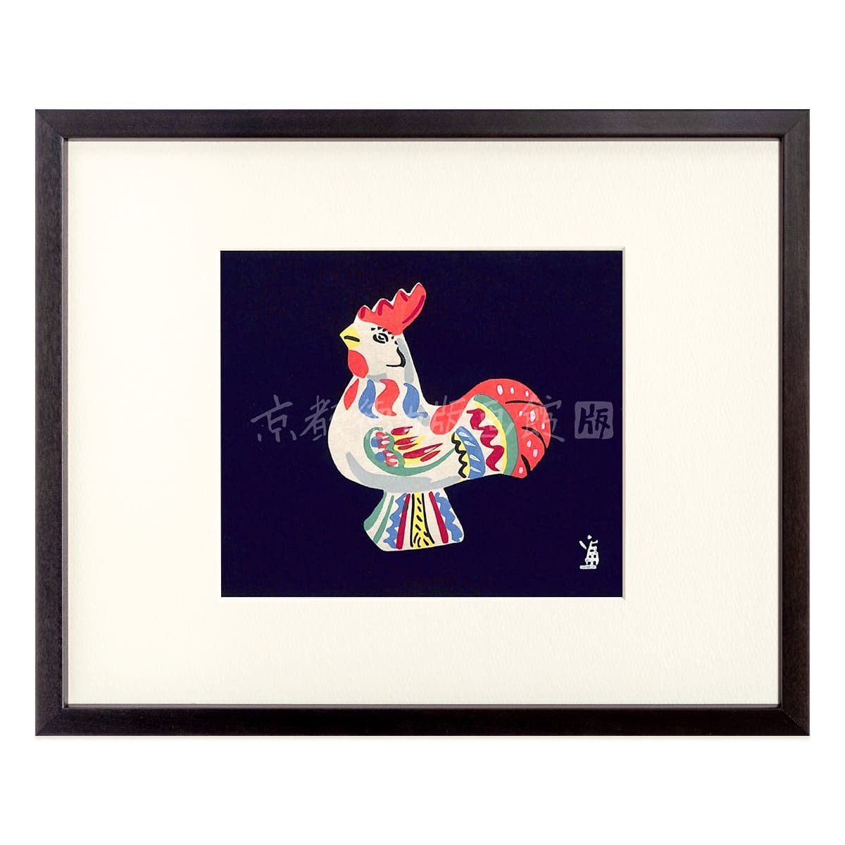 徳力富吉郎 木版画 小版 スエーデンのニワトリ 3枚目