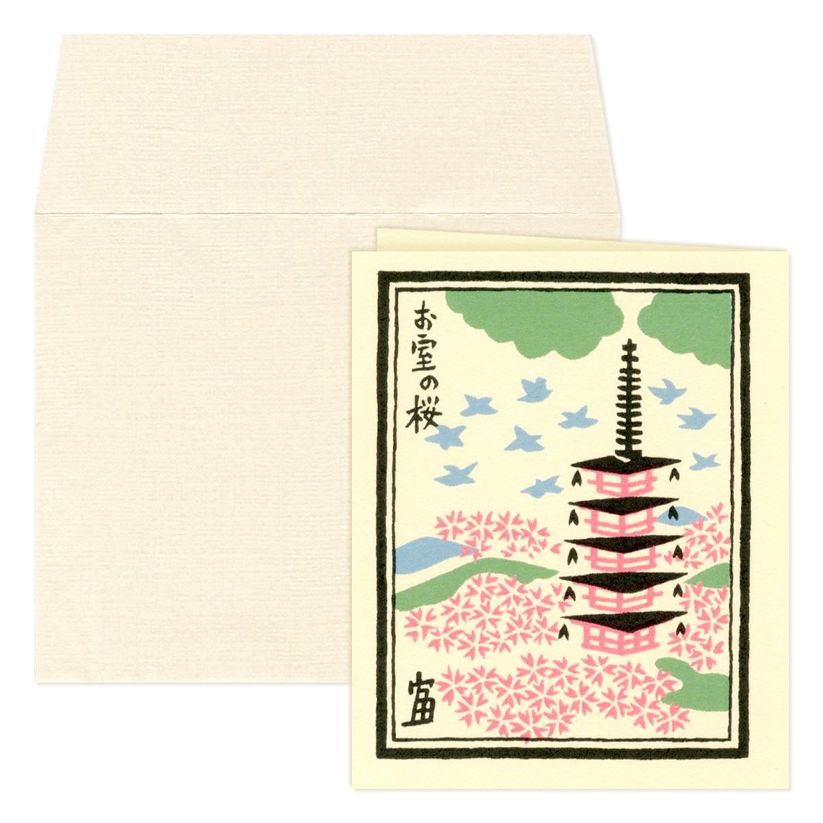 ミニカード　お室の桜