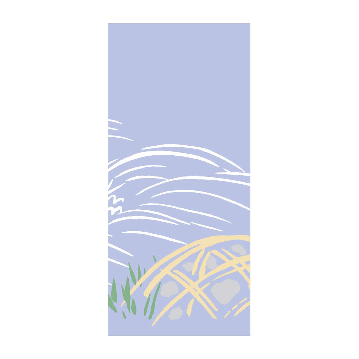 絵封筒 小紋 光悦垣