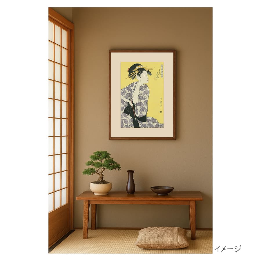 徳力版画 木版画 復刻版浮世絵 喜多川歌麿 花扇 5枚目