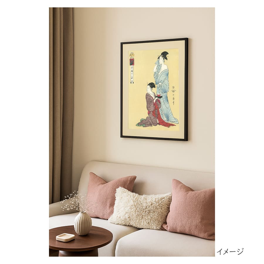 徳力版画 木版画 復刻版浮世絵 喜多川歌麿 青棲十二時 巳ノ刻 5枚目