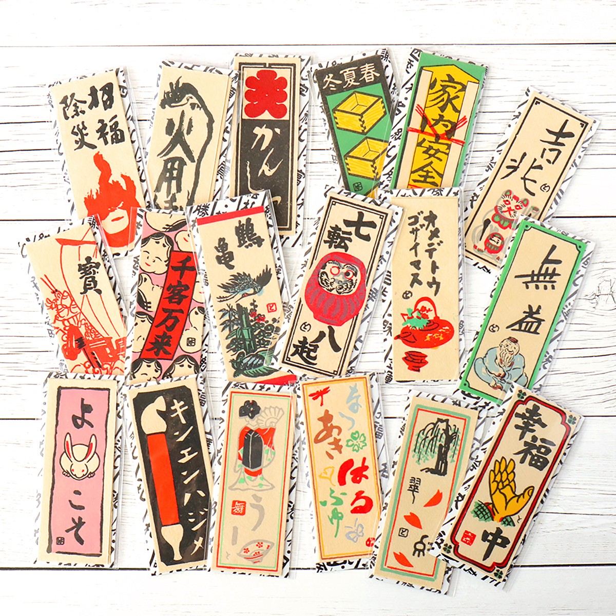 伝心 福ふだ 小札 鶴亀（2枚入） 2枚目