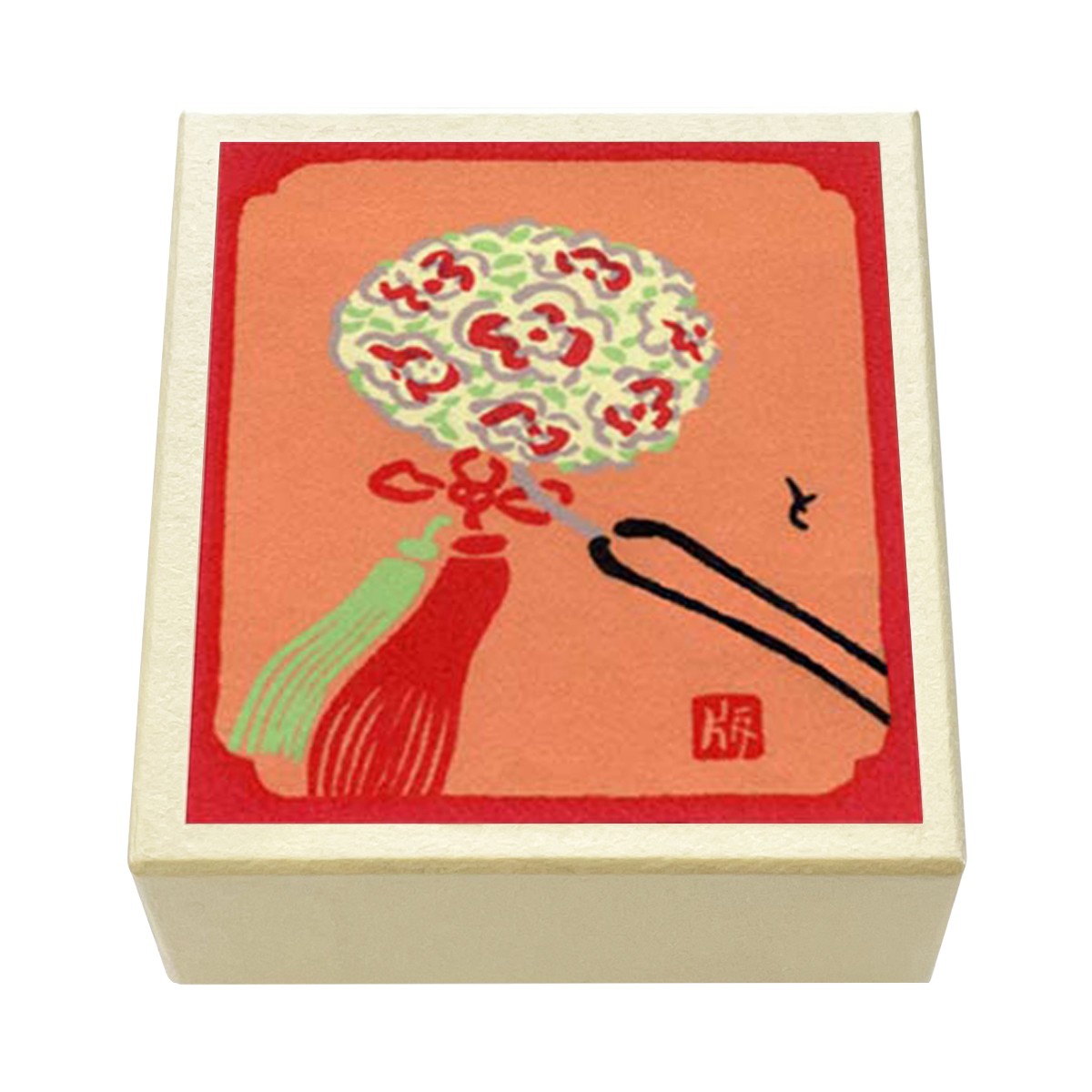版画紙箱 おはこ 舞妓 花かんざし
