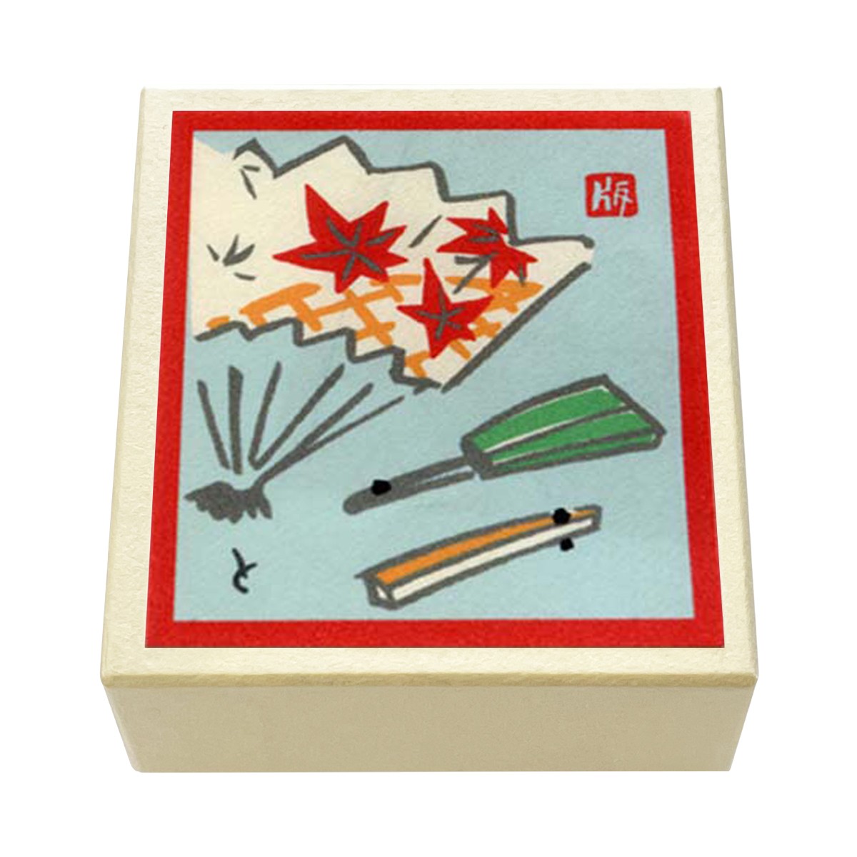版画紙箱 おはこ 舞妓 舞扇